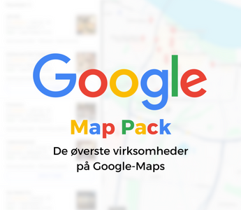 Google Map Pack. De øverste rangeret virksomheder på Google-Maps